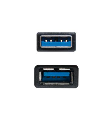 Nanocable Cable USB 3.0, Tipo A M-A H, Negro, 3.0 M