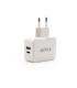TooQ Cargador de Pared doble puerto USB-C + USB A, 27W