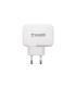 TooQ Cargador de Pared doble puerto USB-C + USB A, 27W