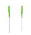 AISENS Cable Fibra Óptica Latiguillo G657A2 3.0 9/125 SMF Simplex CPR DCA LSZH, SC/APC-SC/APC, Blanco, 1.0 m