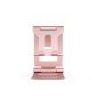 TooQ Soporte de sobremesa ajustable para teléfono / tablet hasta 10”, Rosa Velvet