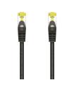 AISENS Cable De Red Latiguillo RJ45 LSZH Cat.7 600 MHz S/FTP PIMF AWG26, Negro, 25 cm