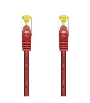 AISENS Cable De Red Latiguillo RJ45 LSZH Cat.7 600 MHz S FTP PIMF AWG26, Rojo, 2.0 m