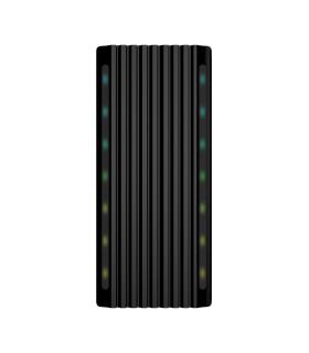 AISENS Caja Externa M.2 RGB Gaming ASM2-RGB012B SATA NVMe A USB3.1 Gen2, Negra