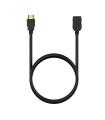 AISENS Cable HDMI V2.0 Prolongador Premium Alta Velocidad / Hec 4K@60Hz 18Gbps, A/M-A/H, Negro, 5.0M