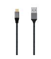 AISENS Cable USB 3.1 Gen2 Aluminio 10Gbps 3A, Tipo USB-C/M-A/M, Gris, 2.0M