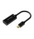 AISENS Conversor Mini DP V1.2 a HDMI V1.4 4K@30Hz, MDP M-HDMI A H, Negro, 15CM