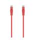 AISENS Cable de Red Latiguillo RJ45 LSZH Cat.6A 500 Mhz UTP Awg24, Rojo, 25CM