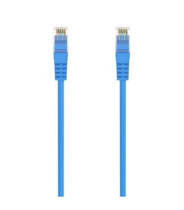 AISENS Cable de Red Latiguillo RJ45 LSZH Cat.6A 500 Mhz UTP AWG24, Azul, 0.5M