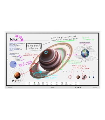 Samsung WM75B pizarra blanca interactiva 190,5 cm (75") 3840 x 2160 Pixeles Pantalla táctil Gris, Blanco