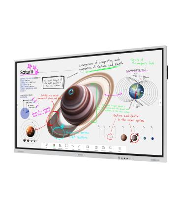 Samsung WM75B pizarra blanca interactiva 190,5 cm (75") 3840 x 2160 Pixeles Pantalla táctil Gris, Blanco