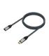 AISENS Cable USB 3.2 Gen2X2 Aluminio 20Gbps 5A 100W, Tipo USB-C M-USB-C H, Gris, 1.0M