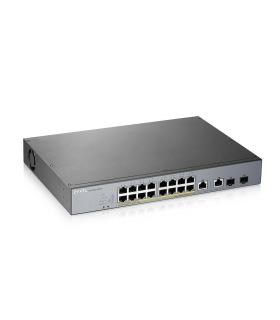 Zyxel GS1350-18HP-EU0101F switch Gestionado L2 Gigabit Ethernet (10 100 1000) Energía sobre Ethernet (PoE) Gris