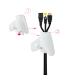 Nanocable Organizador de Cables Flexible 25 mm, Blanco, 3 m