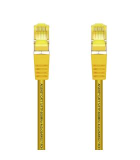 AISENS Cable De Red Latiguillo RJ45 LSZH Cat.7 600 MHz S FTP PIMF AWG26, Amarillo, 2.0 m