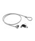 Ewent EW1242 cable antirrobo Negro, Acero inoxidable 1,5 m