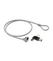 Ewent EW1242 cable antirrobo Negro, Acero inoxidable 1,5 m