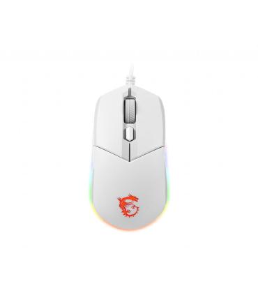 MSI CLUTCH GM11 WHITE ratón Juego Ambidextro USB tipo A Óptico 5000 DPI