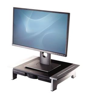 Fellowes Office Suites soporte para monitor 71,1 cm (28") Escritorio Negro, Plata