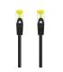 Nanocable Cable de red latiguillo RJ45 LSZH Cat.6A SFTP AWG26, Negro, 1.0 m
