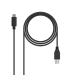 Nanocable USB 3.1, 1m cable USB USB 3.2 Gen 2 (3.1 Gen 2) USB C USB A Negro