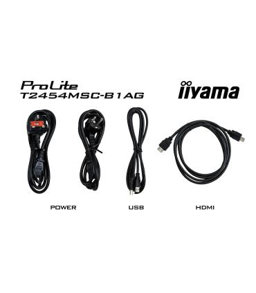 iiyama ProLite T2454MSC-B1AG pantalla para PC 60,5 cm (23.8") 1920 x 1080 Pixeles Full HD LED Pantalla táctil Multi-usuario