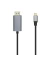 AISENS Cable conversor USB-C a Displayport 4K@60HZ, USB-C/M-DP/M, Negro, 1.8m