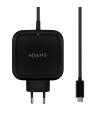 AISENS Cargador 65W PD3.0 QC3.0 1XUSB-C 1.2M, Negro