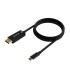 AISENS Cable Conversor USB-C a Displayport 8K@60Hz, USB-C M-DP M, Negro, 1.8M