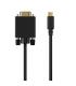 AISENS Cable Conversor USB-C a VGA, USB-C M-HDB15 M, Negro, 1.8M