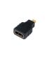 AISENS A121-0125 cambiador de género para cable HDMI Micro HDMI Negro