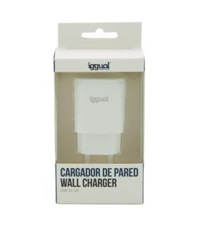 iggual IGG316924 cargador de dispositivo móvil Smartphone Blanco Corriente alterna Interior