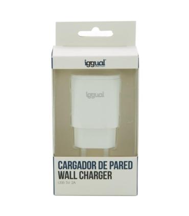 iggual IGG316924 cargador de dispositivo móvil Smartphone Blanco Corriente alterna Interior
