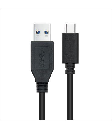 Nanocable Cable USB 3.1 Gen2 10Gbps 3A, tipo USB-C M-A M, negro, 1.5 m