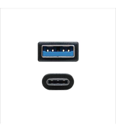 Nanocable Cable USB 3.1 Gen2 10Gbps 3A, tipo USB-C M-A M, negro, 1.5 m