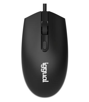 iggual IGG317624 ratón Oficina Ambidextro USB tipo A Óptico 1600 DPI