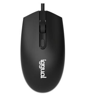iggual IGG317624 ratón Oficina Ambidextro USB tipo A Óptico 1600 DPI