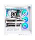 ABYSM Danube Sava H500 White Escritorio Transparente, Blanco