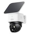 Eufy SoloCam S340, cámara solar de seguridad, cámara exterior inalámbrica, vigilancia de 360°, sin puntos ciegos, Wi - Fi 2,4