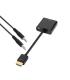 AISENS A122-0126 adaptador de cable de vídeo 0,1 m Negro