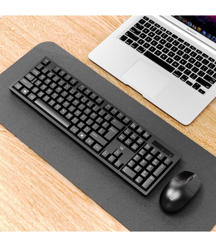 Ewent EW3281 teclado Ratón incluido Universal RF inalámbrico QWERTY Español Negro
