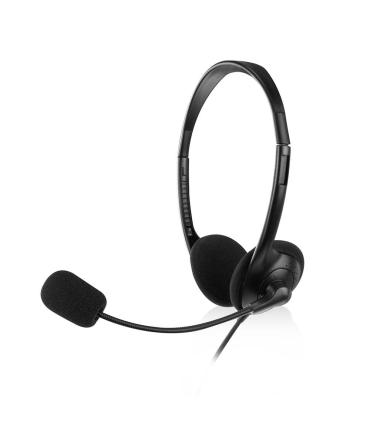Ewent EW3567 auricular y casco Auriculares Alámbrico Diadema Llamadas Música Negro