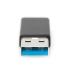 Ewent EW9650 cambiador de género para cable USB Type-A USB Tipo C Negro