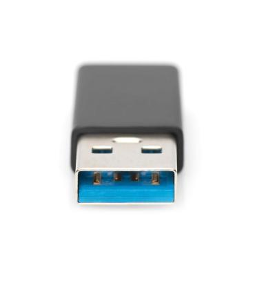 Ewent EW9650 cambiador de género para cable USB Type-A USB Tipo C Negro