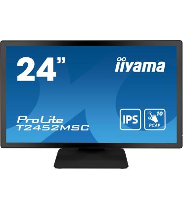 iiyama ProLite T2452MSC-B1 pantalla para PC 60,5 cm (23.8") 1920 x 1080 Pixeles Full HD LCD Pantalla táctil Multi-usuario Negro