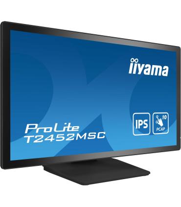 iiyama ProLite T2452MSC-B1 pantalla para PC 60,5 cm (23.8") 1920 x 1080 Pixeles Full HD LCD Pantalla táctil Multi-usuario Negro