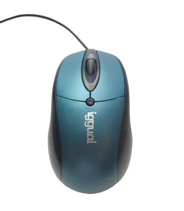 iggual IGG317532 ratón Oficina Ambidextro USB tipo A Óptico 800 DPI