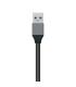 AISENS Hub USB3.0 Aluminio, Tipo A M - 4x Tipo A H, Negro, 10 cm