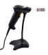 Ewent EW3400 lector de código de barras Lector de códigos de barras portátil 1D Laser Negro