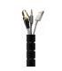 AISENS Organizador De Cable En Espiral 25mm, Negro, 3.0 m